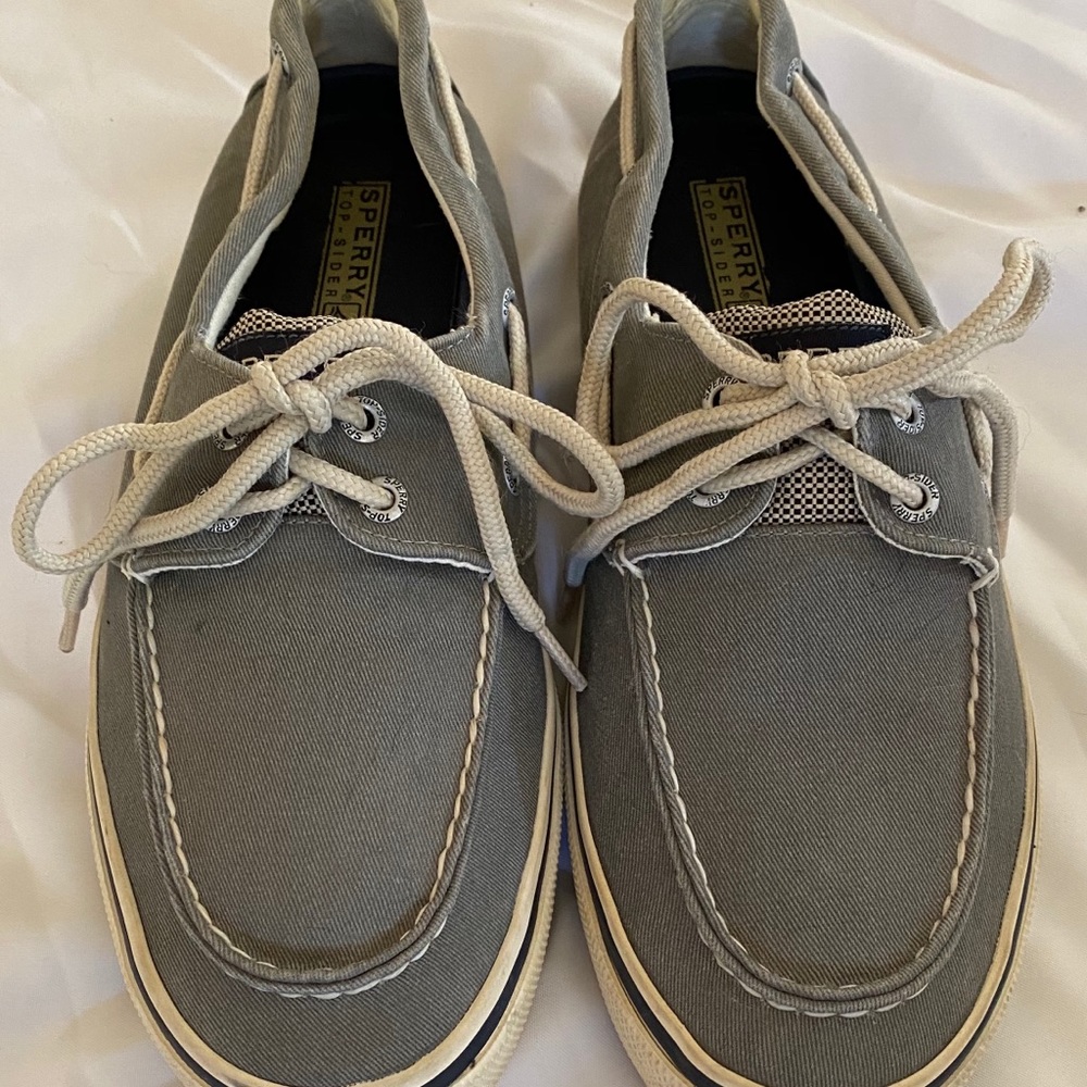 Sperry Topsider Canvas Boat Shoes.
